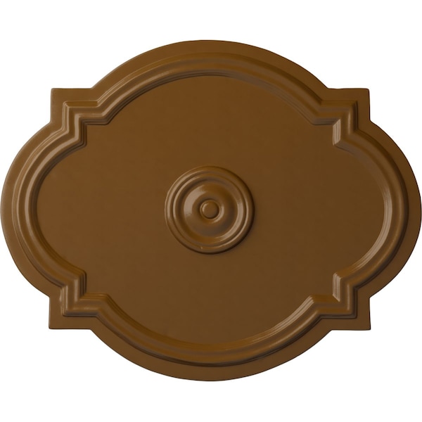 Ekena Millwork Waltz Ceiling Medallion (Fits Canopies up to 4 1/2"), 21 1/4"W x 17 3/8"H x 1"P, Smokey Topaz CM21WASTF - main